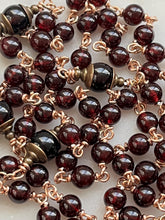 Load image into Gallery viewer, 69 Bead Precious Blood of Jesus Chaplet - Bronze and Garnet
