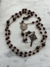 Load image into Gallery viewer, 69 Bead Precious Blood of Jesus Chaplet - Bronze and Garnet
