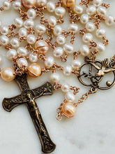 Load image into Gallery viewer, Holy Spirit Rosary - Freshwater Pearls and Bronze - CeCeAgnes
