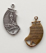 Load image into Gallery viewer, Stella Maris Medal - Antique Reproduction 1291 - Mary, Mother of God CeCeAgnes Rosary Parts
