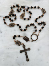 Load image into Gallery viewer, Ecce Homo - Crown of Thorns - Passion Bronze Rosary - Bronzite - CeCeAgnes
