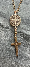 Load image into Gallery viewer, Saint Benedict Solid Bronze Necklace
