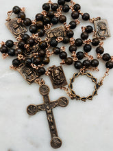 Load image into Gallery viewer, Ecce Homo - Crown of Thorns - Passion Bronze Rosary - Bronzite - CeCeAgnes
