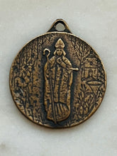 Load image into Gallery viewer, Medal - Saint Hubert - Bronze or Sterling Silver - Antique Reproduction 1319 CeCeAgnes Rosary Parts
