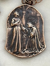 Load image into Gallery viewer, Ornate Bronze Malachite Rosary: Saint Elizabeth &amp; Francis Tenner
