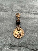 Load image into Gallery viewer, Bag Charm Saint Mark Zipper Pull - Bronze and Onyx
