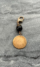 Load image into Gallery viewer, Bag Charm Saint Matthew Zipper Pull - Bronze and Onyx
