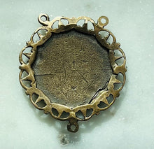 Load image into Gallery viewer, Our Lady of Good Counsel Rosary Centerpiece: 1120 Bronze Antique Reproduction Rosary Parts
