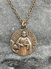 Load image into Gallery viewer, Saint Matthew Solid Bronze Necklace
