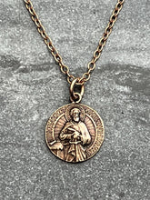 Load image into Gallery viewer, Saint Paul Solid Bronze or Sterling Silver Necklace
