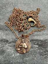Load image into Gallery viewer, Saint Paul Solid Bronze or Sterling Silver Necklace

