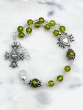 Load image into Gallery viewer, Handmade Sterling Silver Peridot Rosary Bracelet

