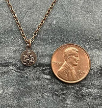 Load image into Gallery viewer, TINY Saint Joseph Necklace - Very Small Dainty Little Catholic - CeCeAgnes
