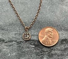 Load image into Gallery viewer, TINY Saint Anthony of Padua Necklace - Very Small Dainty Little Catholic - CeCeAgnes
