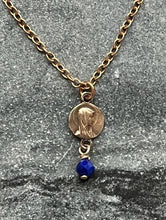 Load image into Gallery viewer, TINY Virgin Mary Necklace - Very Small Dainty Little Catholic - CeCeAgnes
