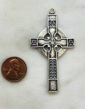 Load image into Gallery viewer, Celtic Cross Medal - Sterling Silver -CeCeAgnes Rosary Parts
