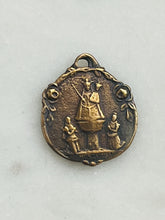 Load image into Gallery viewer, Medal - Sacred Heart - Bronze or Sterling Silver - Antique Reproduction 1317 CeCeAgnes Rosary Parts
