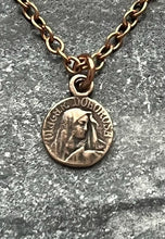 Load image into Gallery viewer, TINY Mater Dolorosa - Virgin Mary - Necklace - Very Small Dainty Little Catholic - CeCeAgnes
