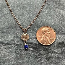 Load image into Gallery viewer, TINY Virgin Mary Necklace - Very Small Dainty Little Catholic - CeCeAgnes
