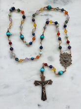 Load image into Gallery viewer, Southwest Rosary - Turquoise Gemstone - Bronze Wire-Wrapped
