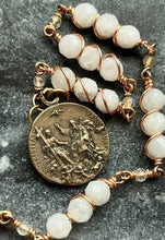 Load image into Gallery viewer, Trinity Bracelet - Bronze and Moonstones - Catholic - CeCeAgnes
