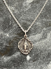 Load image into Gallery viewer, Sterling Silver Miraculous Medal Necklace
