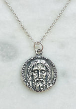 Load image into Gallery viewer, Sterling Silver Holy Face of Jesus Necklace
