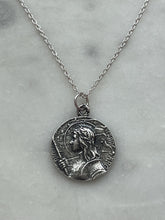 Load image into Gallery viewer, Sterling Silver Saint Joan of Arc Necklace
