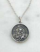 Load image into Gallery viewer, Sterling Silver Saint Joseph Necklace
