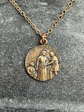 Load image into Gallery viewer, Saint Elizabeth of Hungary Solid Bronze Necklace
