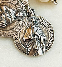 Load image into Gallery viewer, Freshwater Pearl Single Decade Rosary: Sterling Silver, Kyanite
