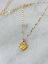 Load image into Gallery viewer, 14k Gold Floral Miraculous Medal Necklace: Solid Gold Catholic Pendant
