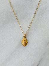 Load image into Gallery viewer, 14k Gold Sacred Heart Necklace: Solid Gold Catholic Pendant
