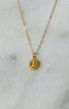 Load image into Gallery viewer, 14k Gold Sacred Heart of Jesus Necklace: Small Solid Gold Catholic Medal
