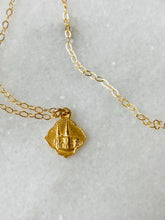 Load image into Gallery viewer, 14k Gold Mary and Jesus Necklace: Solid Gold Catholic Medal
