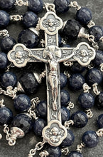Load image into Gallery viewer, Blessed Virgin Mary Rosary - Sterling Silver and Sapphire
