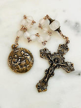 Load image into Gallery viewer, Baptism Tenner - Moonstone Single Decade Rosary - Bronze CeCeAgnes
