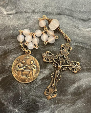 Load image into Gallery viewer, Baptism Tenner - Moonstone Single Decade Rosary - Bronze CeCeAgnes
