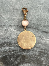 Load image into Gallery viewer, Bag Charm Mary Magdalene Zipper Pull - Bronze and Opal
