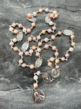 Load image into Gallery viewer, Seven Sorrows Chaplet - Servite - Freshwater Pearls and Sterling Silver CeCeAgnes
