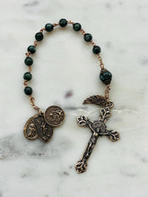 Load image into Gallery viewer, Pocket Rosary - Bronze and Seraphinite - CeCeAgnes
