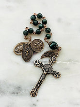 Load image into Gallery viewer, Pocket Rosary - Bronze and Seraphinite - CeCeAgnes
