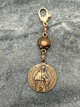 Load image into Gallery viewer, Saint James Bag Charm - Zipper Pull - Bronze
