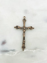 Load image into Gallery viewer, Small Crucifix -  Bronze - Antique Reproduction 771 CeCeAgnes Rosary Parts
