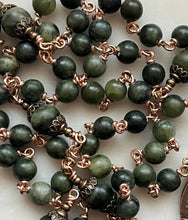 Load image into Gallery viewer, Matt Talbot Rosary - Bronze - Connemara Marble CeCeAgnes
