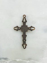 Load image into Gallery viewer, Small Crucifix -  Bronze - Antique Reproduction 282 CeCeAgnes Rosary Parts
