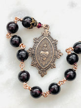 Load image into Gallery viewer, Surrender Novena Chaplet - Garnet and Bronze
