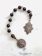 Load image into Gallery viewer, Surrender Novena Chaplet - Garnet and Bronze
