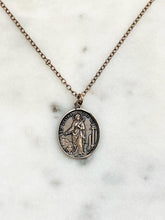 Load image into Gallery viewer, Saint Agatha and Saint Lucy Solid Bronze Necklace
