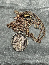 Load image into Gallery viewer, Saint Agatha and Saint Lucy Solid Bronze Necklace
